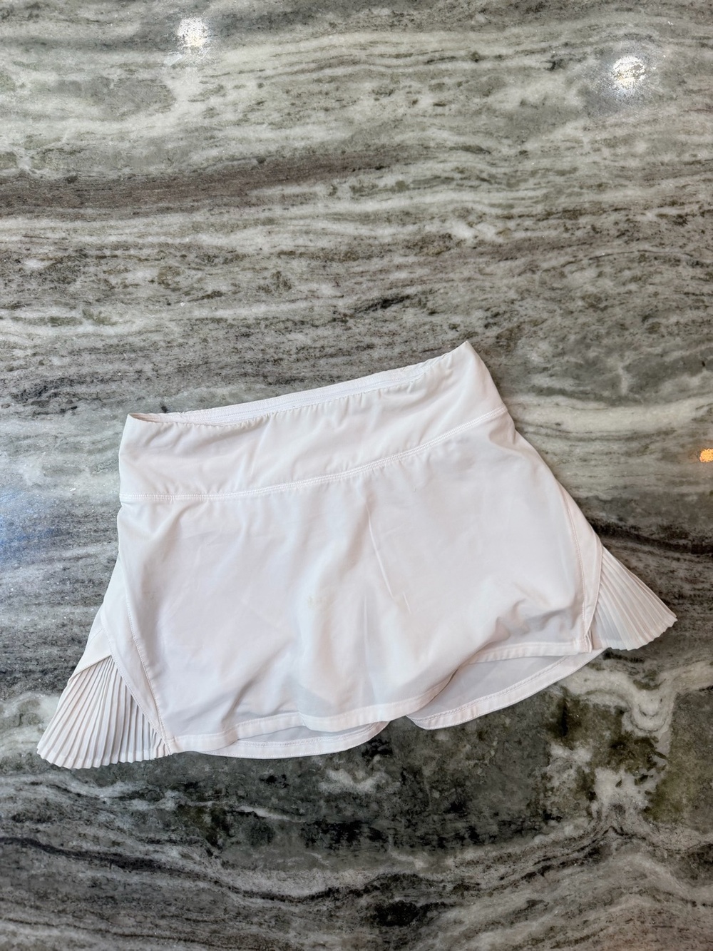 Lululemon White Pleated-Hem Skirt XS (0-2)